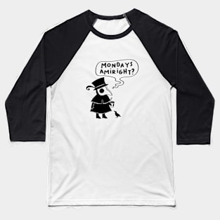 Monday Vibes Plague Doctor Baseball T-Shirt